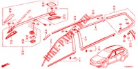 ZIERLEISTE/DACHSCHIENE  für Honda ACCORD TOURER 2.0 COMFORT 5 Türen 6 gang-Schaltgetriebe 2013