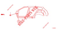 GUMMITUELLE (LATERAL) für Honda ACCORD TOURER 2.0 ELEGANCE 5 Türen 6 gang-Schaltgetriebe 2013