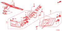 HECKLEUCHTE/KENNZEICHENBELEUCHTUNG (PGM FI)  für Honda ACCORD TOURER 2.0 ELEGANCE 5 Türen 6 gang-Schaltgetriebe 2013