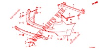 HINTERER STOSSFAENGER  für Honda ACCORD TOURER 2.0 ELEGANCE 5 Türen 6 gang-Schaltgetriebe 2013