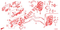 TUERSCHLOESSER, HINTEN/AEUSSERER GRIFF  für Honda ACCORD TOURER 2.0 ELEGANCE 5 Türen 6 gang-Schaltgetriebe 2013