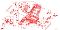VORNE SITZKOMPONENTEN (G.) (HAUTEUR MANUELLE) für Honda ACCORD TOURER 2.0 ELEGANCE 5 Türen 6 gang-Schaltgetriebe 2013