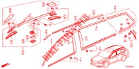ZIERLEISTE/DACHSCHIENE  für Honda ACCORD TOURER 2.0 ELEGANCE 5 Türen 6 gang-Schaltgetriebe 2013