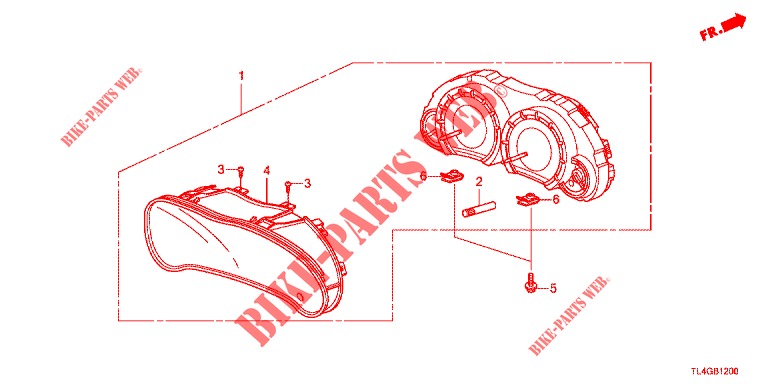 DREHZAHLMESSER  für Honda ACCORD TOURER 2.0 ELEGANCE 5 Türen 6 gang-Schaltgetriebe 2013