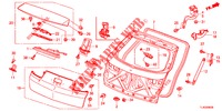 HECKKLAPPENPLATTE(2D)  für Honda ACCORD TOURER 2.0 ELEGANCE 5 Türen 5 gang automatikgetriebe 2013