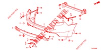 HINTERER STOSSFAENGER  für Honda ACCORD TOURER 2.0 ELEGANCE 5 Türen 5 gang automatikgetriebe 2013