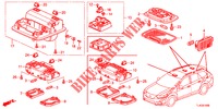 INNENLEUCHTE (1) für Honda ACCORD TOURER 2.0 ELEGANCE 5 Türen 5 gang automatikgetriebe 2013