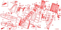 RUECKSITZ/SITZGURT,(2D)  für Honda ACCORD TOURER 2.0 ELEGANCE 5 Türen 5 gang automatikgetriebe 2013