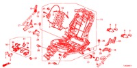 VORNE SITZKOMPONENTEN (G.) (HAUTEUR MANUELLE) für Honda ACCORD TOURER 2.0 ELEGANCE 5 Türen 5 gang automatikgetriebe 2013
