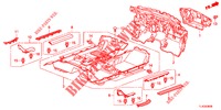 BODENMATTE/ISOLATOR  für Honda ACCORD TOURER 2.0 ELEGANCE PACK 5 Türen 6 gang-Schaltgetriebe 2013