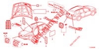 EMBLEME/WARNETIKETTEN  für Honda ACCORD TOURER 2.0 ELEGANCE PACK 5 Türen 6 gang-Schaltgetriebe 2013