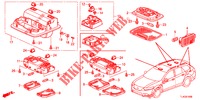 INNENLEUCHTE (1) für Honda ACCORD TOURER 2.0 ELEGANCE PACK 5 Türen 6 gang-Schaltgetriebe 2013
