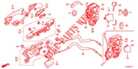 TUERSCHLOESSER, HINTEN/AEUSSERER GRIFF  für Honda ACCORD TOURER 2.0 ELEGANCE PACK 5 Türen 6 gang-Schaltgetriebe 2013