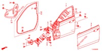 TUERTAFELN, VORNE(2D)  für Honda ACCORD TOURER 2.0 ELEGANCE PACK 5 Türen 6 gang-Schaltgetriebe 2013