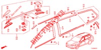 ZIERLEISTE/DACHSCHIENE  für Honda ACCORD TOURER 2.0 ELEGANCE PACK 5 Türen 6 gang-Schaltgetriebe 2013