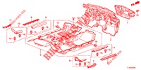 BODENMATTE/ISOLATOR  für Honda ACCORD TOURER 2.0 ELEGANCE PACK 5 Türen 5 gang automatikgetriebe 2013