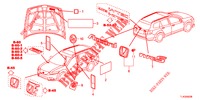 EMBLEME/WARNETIKETTEN  für Honda ACCORD TOURER 2.0 ELEGANCE PACK 5 Türen 5 gang automatikgetriebe 2013