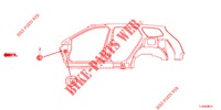 GUMMITUELLE (LATERAL) für Honda ACCORD TOURER 2.0 ELEGANCE PACK 5 Türen 5 gang automatikgetriebe 2013