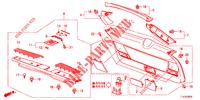 HECKKLAPPENVERKLEIDUNG/ TAFELVERKLEIDUNG, HINTEN(2D)  für Honda ACCORD TOURER 2.0 ELEGANCE PACK 5 Türen 5 gang automatikgetriebe 2013
