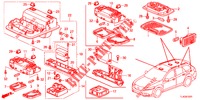 INNENLEUCHTE (2) für Honda ACCORD TOURER 2.0 ELEGANCE PACK 5 Türen 5 gang automatikgetriebe 2013