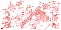 MOTORBEFESTIGUNGEN (2.0L) (AT) für Honda ACCORD TOURER 2.0 ELEGANCE PACK 5 Türen 5 gang automatikgetriebe 2013