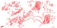 TUERSCHLOESSER, HINTEN/AEUSSERER GRIFF  für Honda ACCORD TOURER 2.0 ELEGANCE PACK 5 Türen 5 gang automatikgetriebe 2013