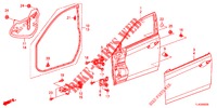 TUERTAFELN, VORNE(2D)  für Honda ACCORD TOURER 2.0 ELEGANCE PACK 5 Türen 5 gang automatikgetriebe 2013