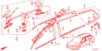 ZIERLEISTE/DACHSCHIENE  für Honda ACCORD TOURER 2.0 ELEGANCE PACK 5 Türen 5 gang automatikgetriebe 2013