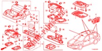 INNENLEUCHTE (2) für Honda ACCORD TOURER 2.0 EXECUTIVE 5 Türen 6 gang-Schaltgetriebe 2013