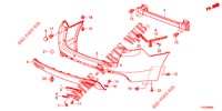 HINTERER STOSSFAENGER  für Honda ACCORD TOURER 2.0 EXECUTIVE 5 Türen 5 gang automatikgetriebe 2013