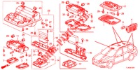 INNENLEUCHTE (2) für Honda ACCORD TOURER 2.0 EXECUTIVE 5 Türen 5 gang automatikgetriebe 2013