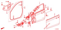 TUERTAFELN, VORNE(2D)  für Honda ACCORD TOURER 2.0 EXECUTIVE 5 Türen 5 gang automatikgetriebe 2013