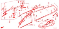 ZIERLEISTE/DACHSCHIENE  für Honda ACCORD TOURER 2.0 EXECUTIVE 5 Türen 5 gang automatikgetriebe 2013