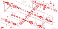 ANTRIEBSWELLE, VORNE/HALBWELLE (2.0L) für Honda ACCORD TOURER 2.0 S 5 Türen 6 gang-Schaltgetriebe 2013