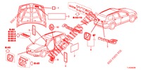 EMBLEME/WARNETIKETTEN  für Honda ACCORD TOURER 2.0 S 5 Türen 6 gang-Schaltgetriebe 2013