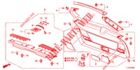 HECKKLAPPENVERKLEIDUNG/ TAFELVERKLEIDUNG, HINTEN(2D)  für Honda ACCORD TOURER 2.0 S 5 Türen 6 gang-Schaltgetriebe 2013