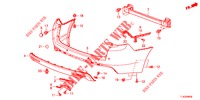HINTERER STOSSFAENGER  für Honda ACCORD TOURER 2.0 S 5 Türen 6 gang-Schaltgetriebe 2013