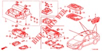 INNENLEUCHTE (1) für Honda ACCORD TOURER 2.0 S 5 Türen 6 gang-Schaltgetriebe 2013