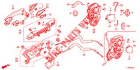 TUERSCHLOESSER, HINTEN/AEUSSERER GRIFF  für Honda ACCORD TOURER 2.0 S 5 Türen 6 gang-Schaltgetriebe 2013