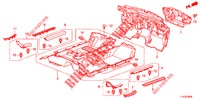 BODENMATTE/ISOLATOR  für Honda ACCORD TOURER 2.0 S 5 Türen 5 gang automatikgetriebe 2013