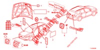 EMBLEME/WARNETIKETTEN  für Honda ACCORD TOURER 2.0 S 5 Türen 5 gang automatikgetriebe 2013