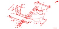 HINTERER STOSSFAENGER  für Honda ACCORD TOURER 2.0 S 5 Türen 5 gang automatikgetriebe 2013
