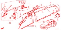 ZIERLEISTE/DACHSCHIENE  für Honda ACCORD TOURER 2.0 S 5 Türen 5 gang automatikgetriebe 2013