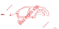 GUMMITUELLE (LATERAL) für Honda ACCORD TOURER 2.4 EXECUTIVE 5 Türen 5 gang automatikgetriebe 2013