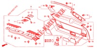 HECKKLAPPENVERKLEIDUNG/ TAFELVERKLEIDUNG, HINTEN(2D)  für Honda ACCORD TOURER 2.4 EXECUTIVE 5 Türen 5 gang automatikgetriebe 2013