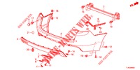 HINTERER STOSSFAENGER  für Honda ACCORD TOURER 2.4 EXECUTIVE 5 Türen 5 gang automatikgetriebe 2013