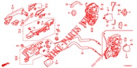 TUERSCHLOESSER, HINTEN/AEUSSERER GRIFF  für Honda ACCORD TOURER 2.4 EXECUTIVE 5 Türen 5 gang automatikgetriebe 2013