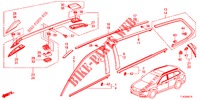 ZIERLEISTE/DACHSCHIENE  für Honda ACCORD TOURER 2.4 EXECUTIVE 5 Türen 5 gang automatikgetriebe 2013