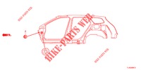GUMMITUELLE (LATERAL) für Honda ACCORD TOURER 2.4 S 5 Türen 6 gang-Schaltgetriebe 2013