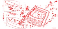 HECKKLAPPENPLATTE(2D)  für Honda ACCORD TOURER 2.4 S 5 Türen 6 gang-Schaltgetriebe 2013